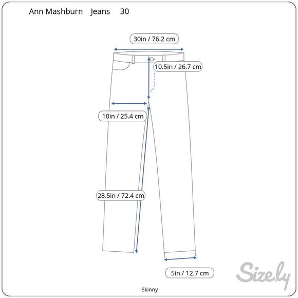 Ann Mashburn White Slim Jeans Women’s 30 x 28 Read - Picture 7 of 7